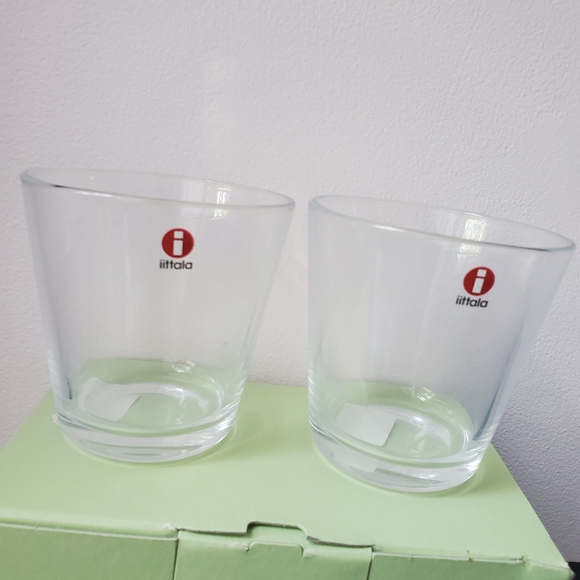 Littala Kartio Glass Tumbler 21 CL Set Of 2 Clear Designed By Kay Frank NWB - Picture 2 of 9